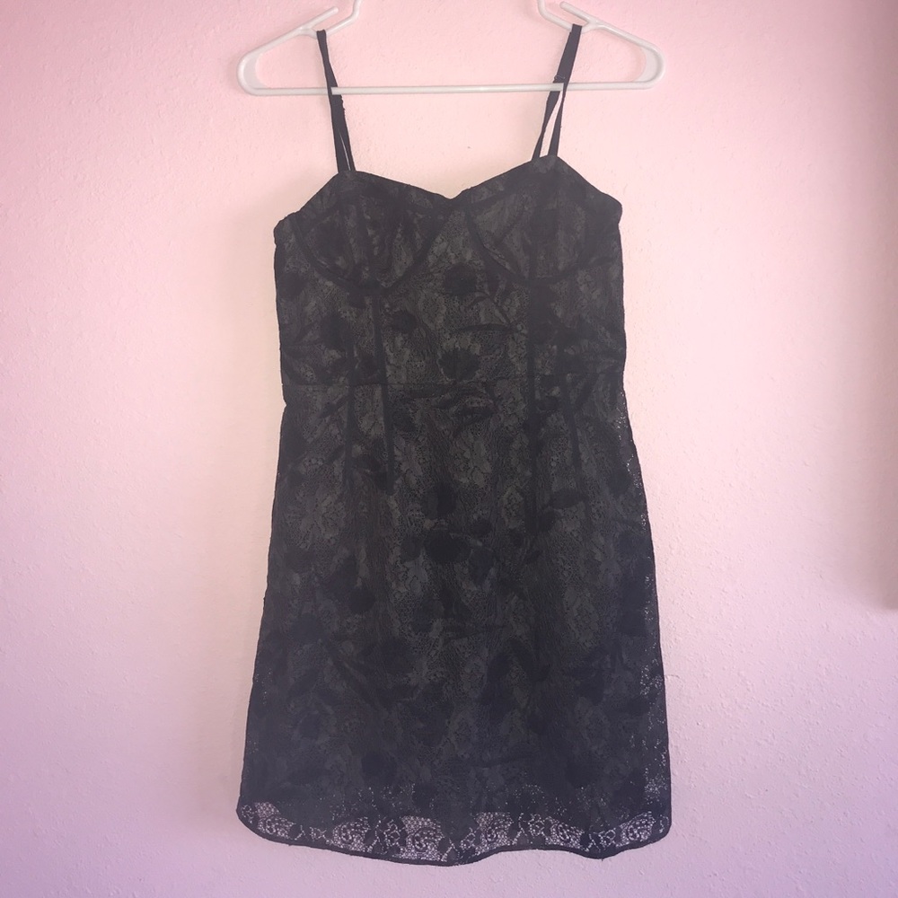 American Eagle Outfitters black, mini, lace dress